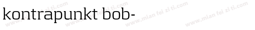 kontrapunkt bob字体转换